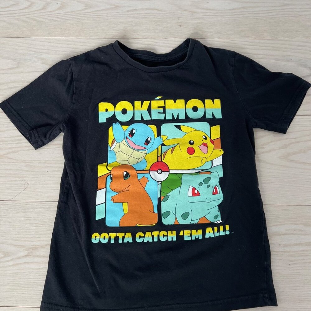 pokemon t-shirt  size medium 7-8  cotton